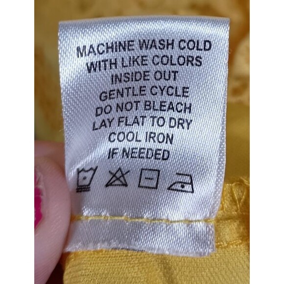 Tacera Yellow Lace Lined Sleeveless Keyhole Midi Tank Dress Plus Size 2X - Picture 6 of 7